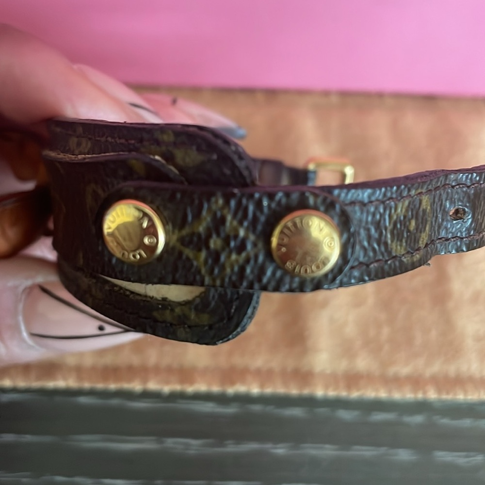 Louis Vuitton Monogram Canvas Bow Address ID Bracelet - Picture 7 of 15